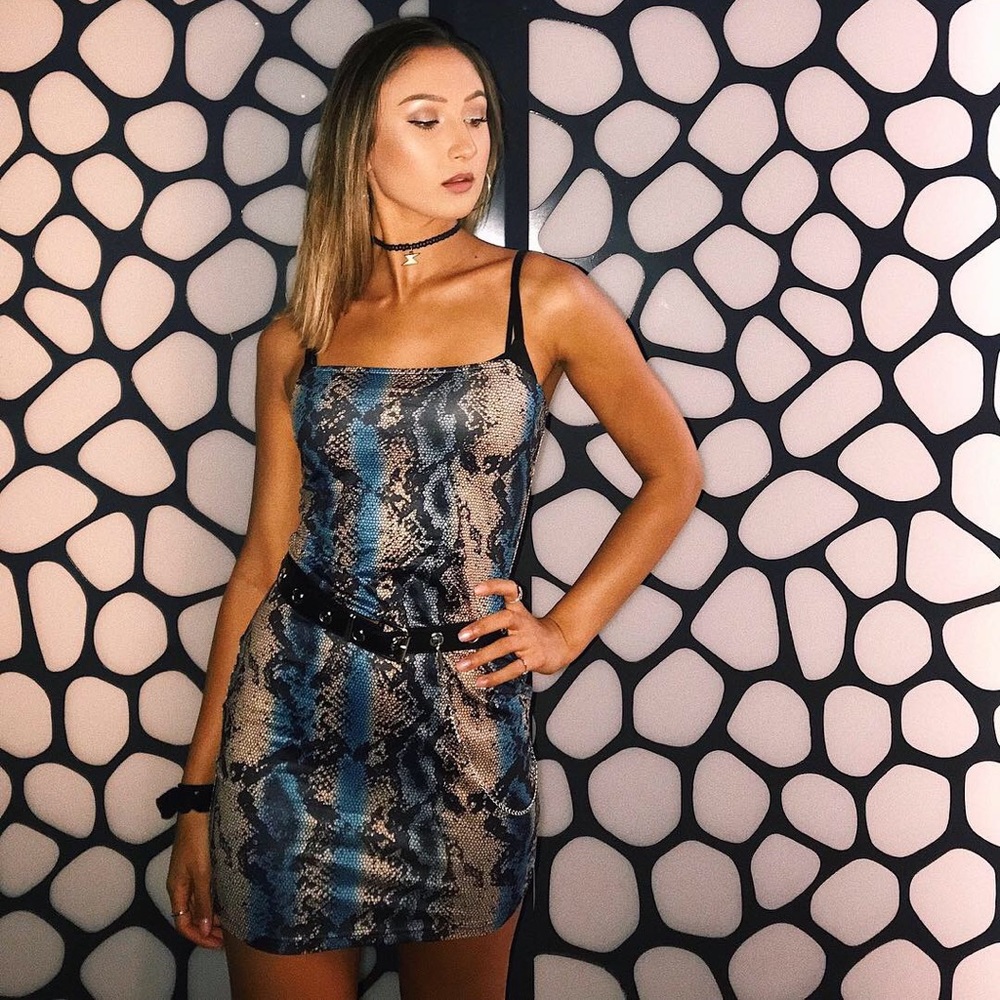 Snakeskin Bodycon dress